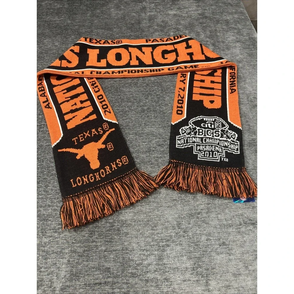 Texas Longhorns 2010 Big‎ 12 Championship Scarf vs Nebraska Officially Licensed